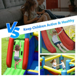 Costway 8-in-1 Kids Inflatable Bounce House Slide