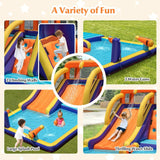 Costway 4-in-1 Kids Bounce Castle with Splash Pool