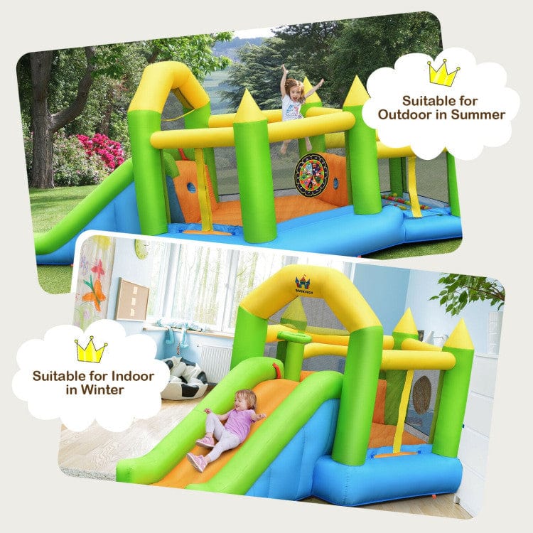 Costway Inflatable Ball Game Bounce House Without Blower