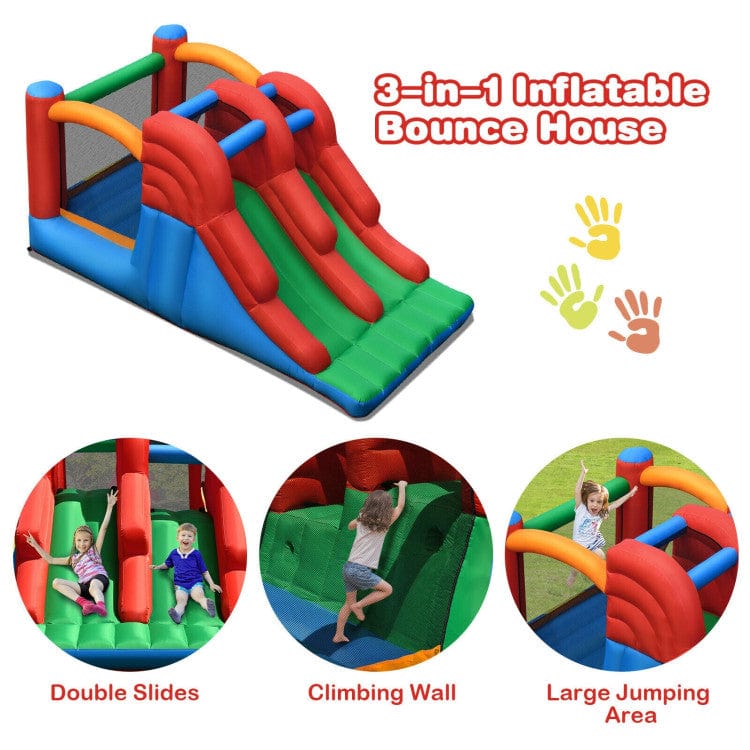 Costway 3-in-1 Dual Slides Jumping Castle Bouncer