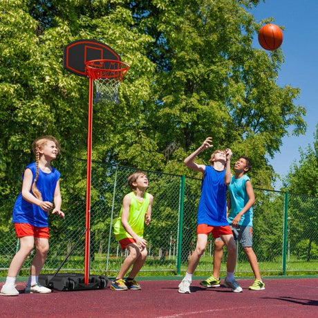 Costway Portable basketball hoop with backboard wheels