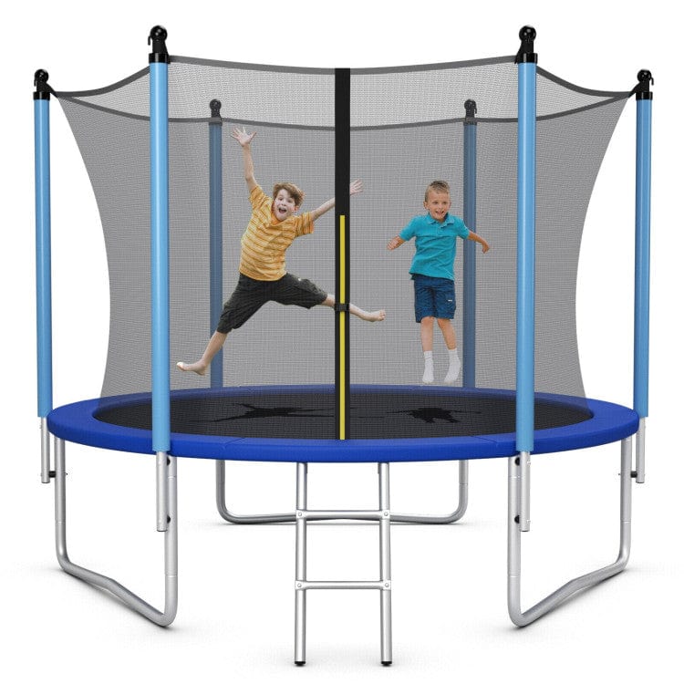 Costway 15ft Outdoor Trampoline with Safety Closure Net