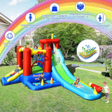 Costway 9-in-1 Inflatable Kids Water Slide Bounce House without Blower