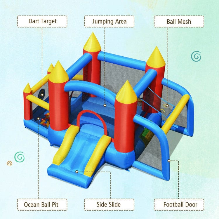 Costway Kids Inflatable Slide Jumping Castle Bounce House