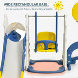 Costway 6 in 1 Toddler Slide and Swing Set Ball Games