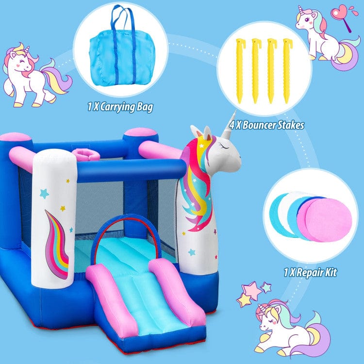 Costway Unicorn Kids Inflatable Bounce House