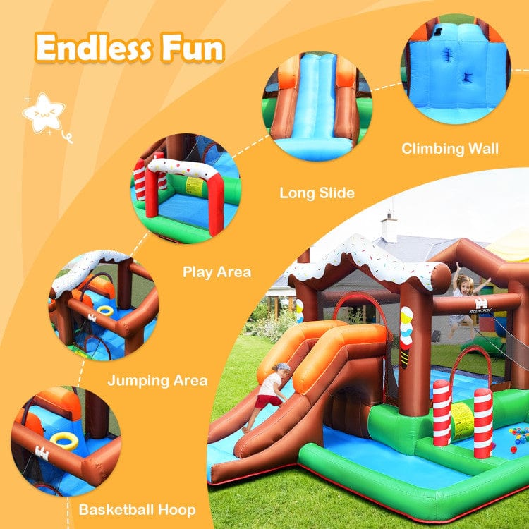 Costway Kids Inflatable Bounce House Jumping Castle Slide Climber Bouncer