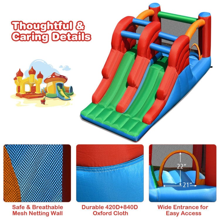 Costway 3-in-1 Dual Slides Jumping Castle Bouncer