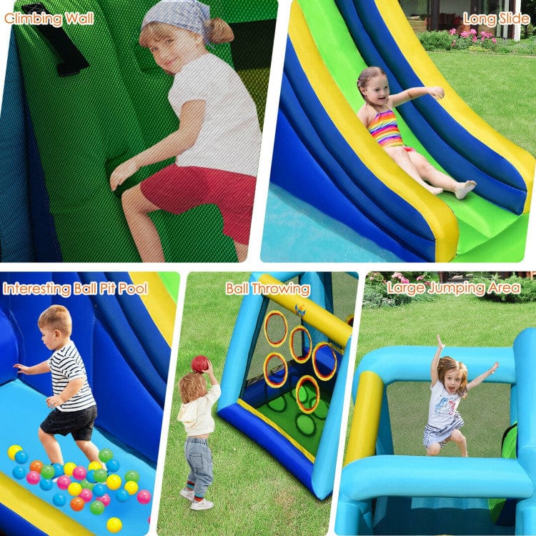 Costway 5-in-1 Kids Inflatable Climbing Bounce House