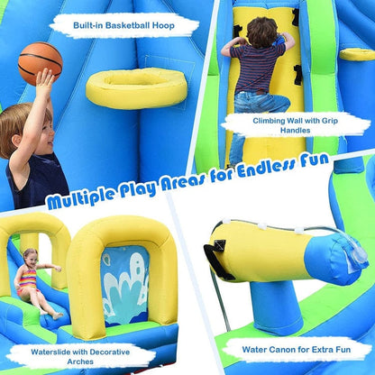 Costway Multifunctional Inflatable Water Bounce with Blower