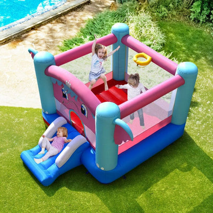 Costway 3-in-1 Elephant Theme Inflatable Castle