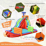 Costway 6-in-1 Kids Pirate Ship Water Slide Inflatable Bounce House