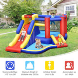 Costway Kids Inflatable Bouncy Castle Double Slides