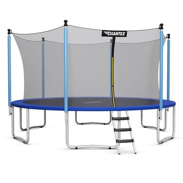 Costway 15 ft Outdoor Trampoline with Safety Enclosure Net