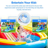 Costway Kids Inflatable Bounce House Water Slide