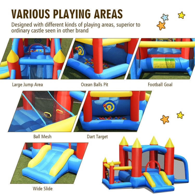 Costway Kids Inflatable Slide Jumping Castle Bounce House