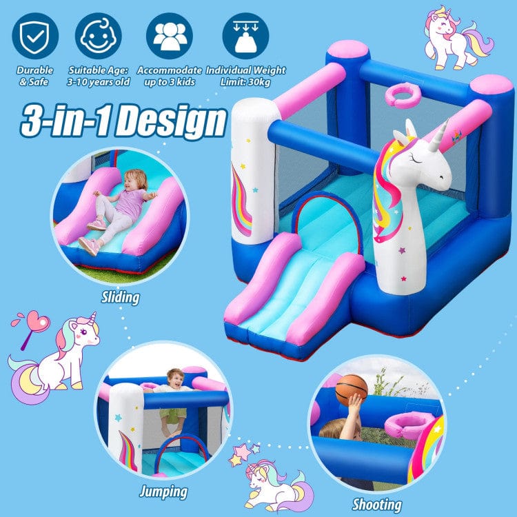 Costway Unicorn Kids Inflatable Bounce House