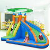 Costway Kids Inflatable Water Slide Bouncing House Carrying Bag with Blower