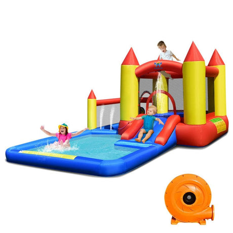 Costway Inflatable Water Slide Castle Kids Bounce House