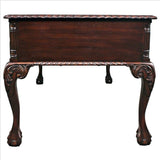 Design Toscano 19th Century Chippendale Mahogany Partners Writing Desk