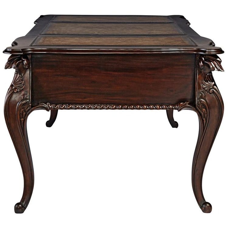 Design Toscano Clemenceau Partners Mahogany Writing Desk