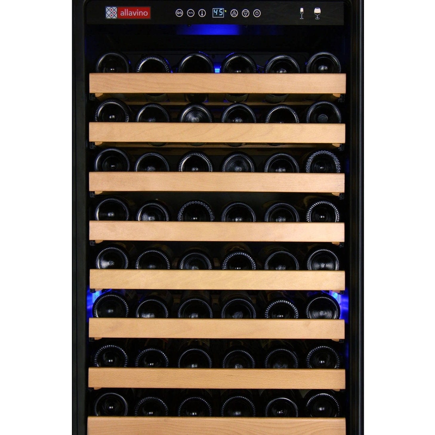 Allavino 24&quot; Wide FlexCount Classic II Tru-Vino 174 Bottle Single Zone Stainless Steel Wine Refrigerator