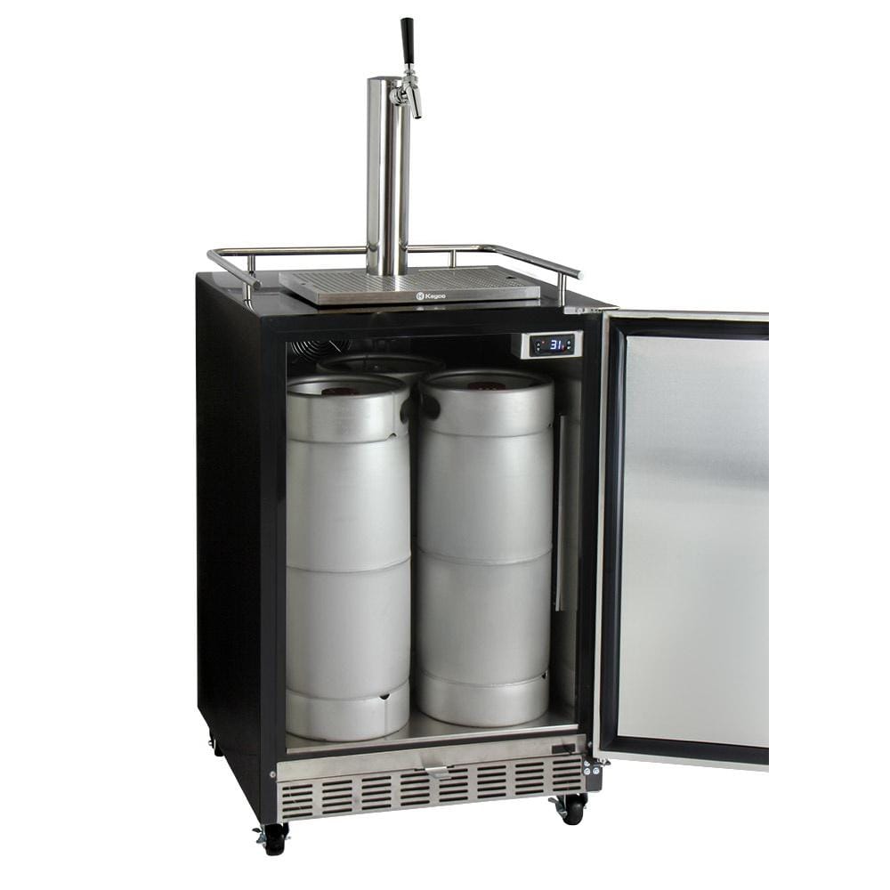 Kegco 24&quot; Wide Single Tap Commercial Digital Kegerator with Kit