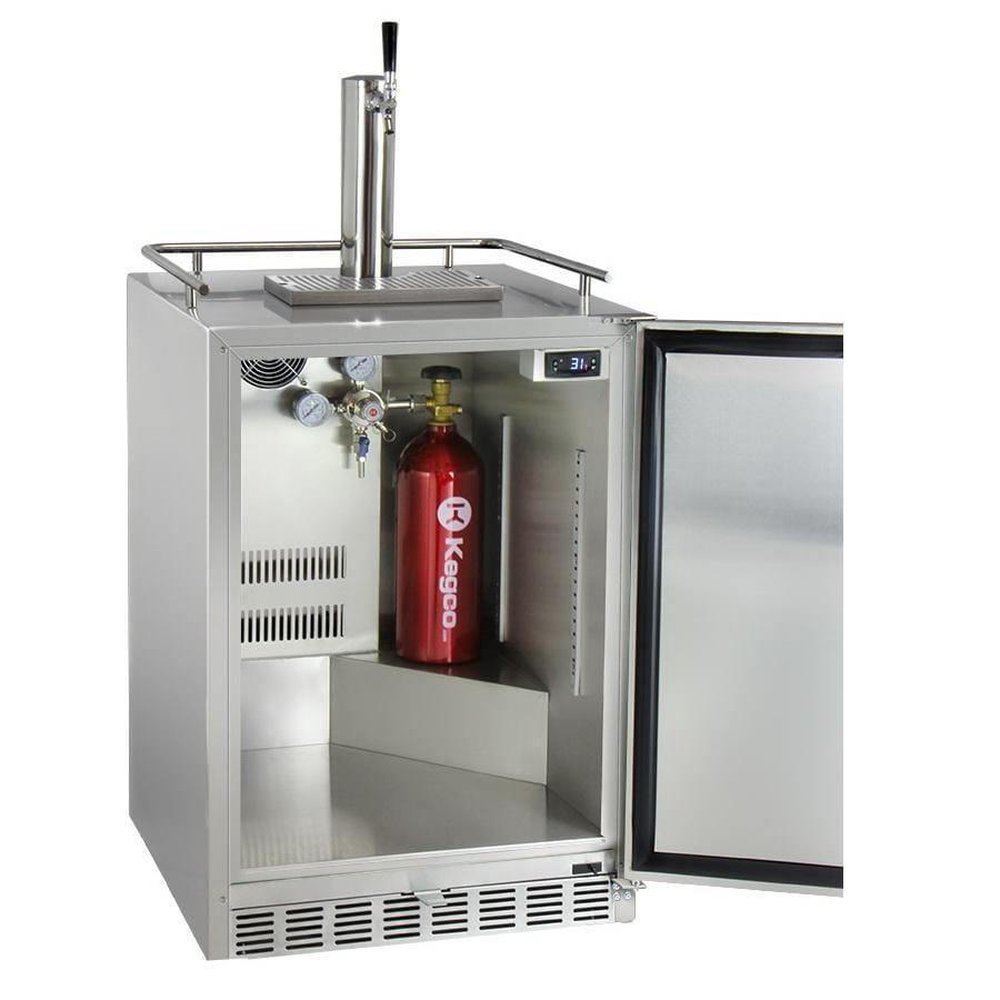 Kegco Full Size Digital Outdoor Undercounter Cold Brew Coffee Javarator - Stainless Steel with Right Hinge