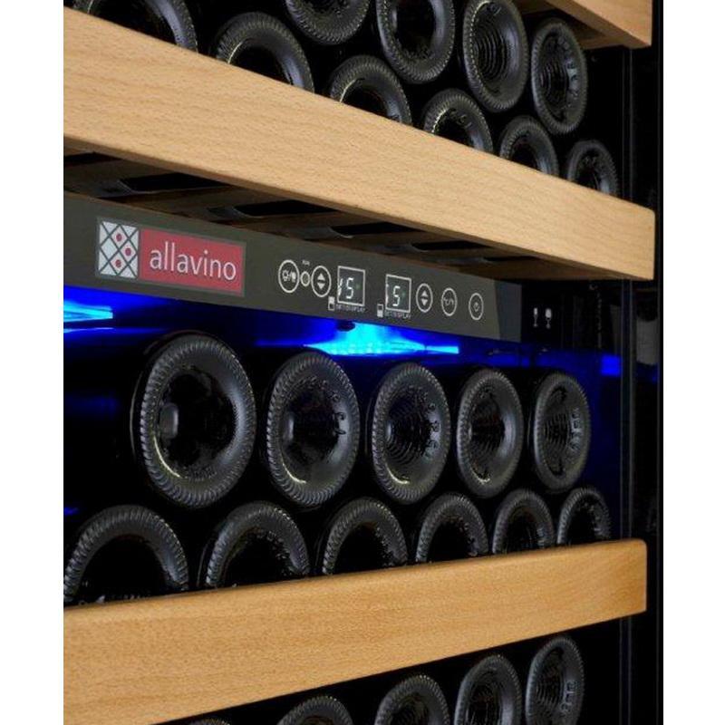 Allavino 24&quot; Wide Vite II Tru-Vino 99 Bottle Dual Zone Black Right Hinge Wine Refrigerator