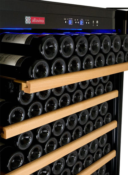 Allavino 32&quot; Wide Vite II Tru-Vino 277 Bottle Single Zone Black Right Hinge Wine Refrigerator