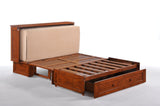 Night and Day Furniture Clover Queen Murphy Cabinet Bed Cherry