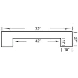 RAM Game Room 72" Home Bar - Atomic Game Store