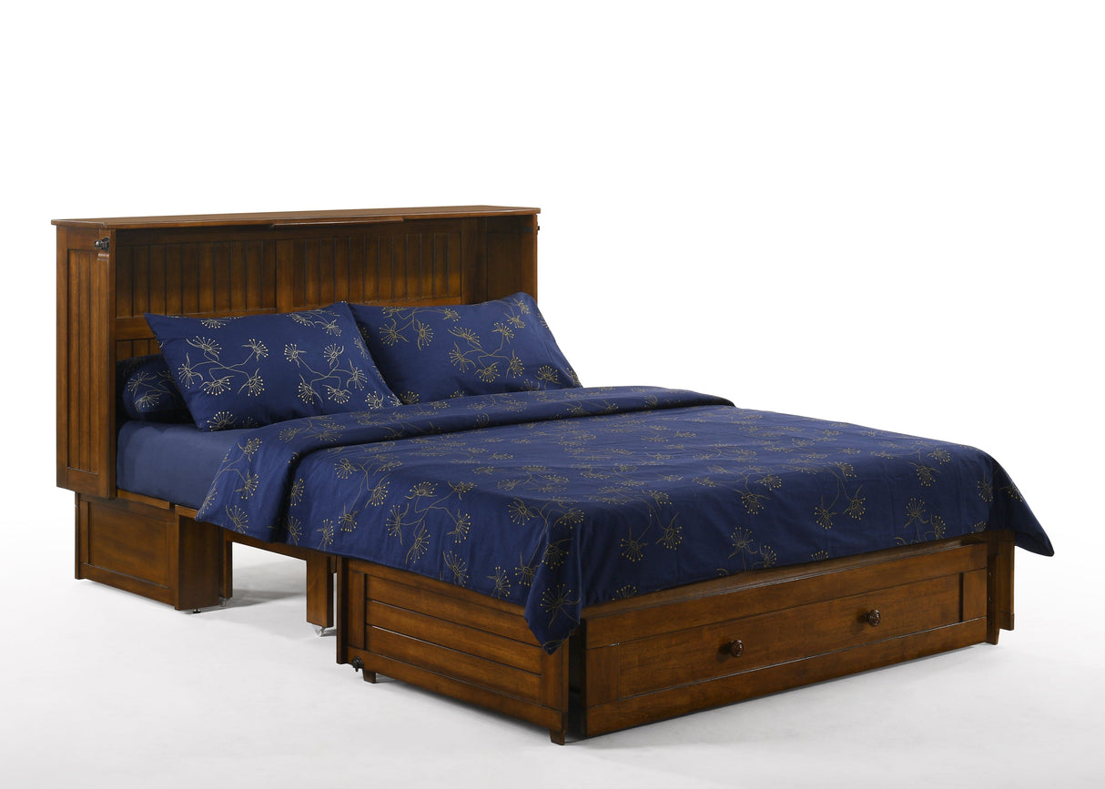 Night and Day Furniture Daisy Queen Murphy Cabinet Bed Black Walnut