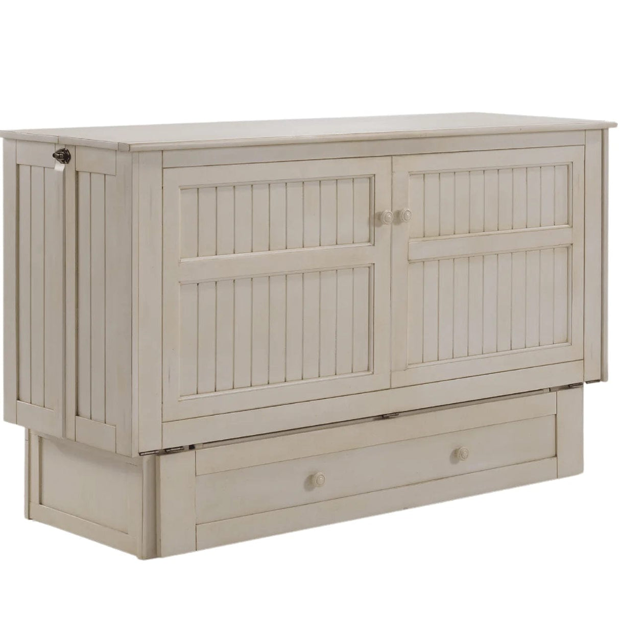 Night and Day Furniture Daisy Queen Murphy Cabinet Bed Buttercream