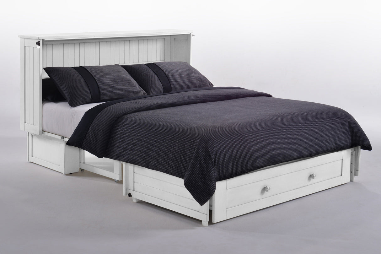 Night and Day Furniture Daisy Queen Murphy Cabinet Bed White