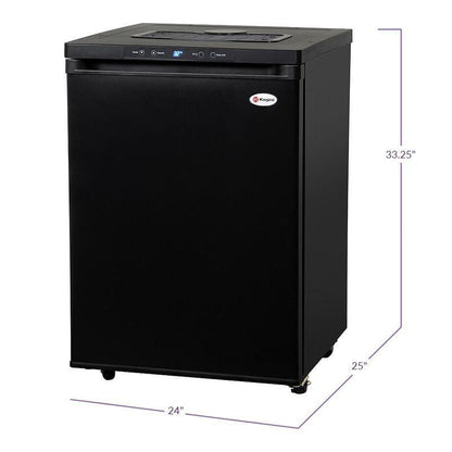 Kegco Full Size Digital Kegerator - Black Cabinet with Matte Black Door - No Kit, Cabinet Only