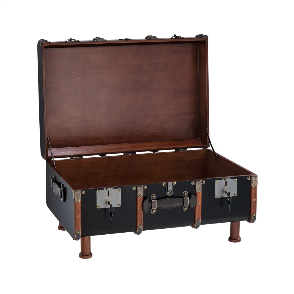 Authentic Models Stateroom Trunk Table, Black