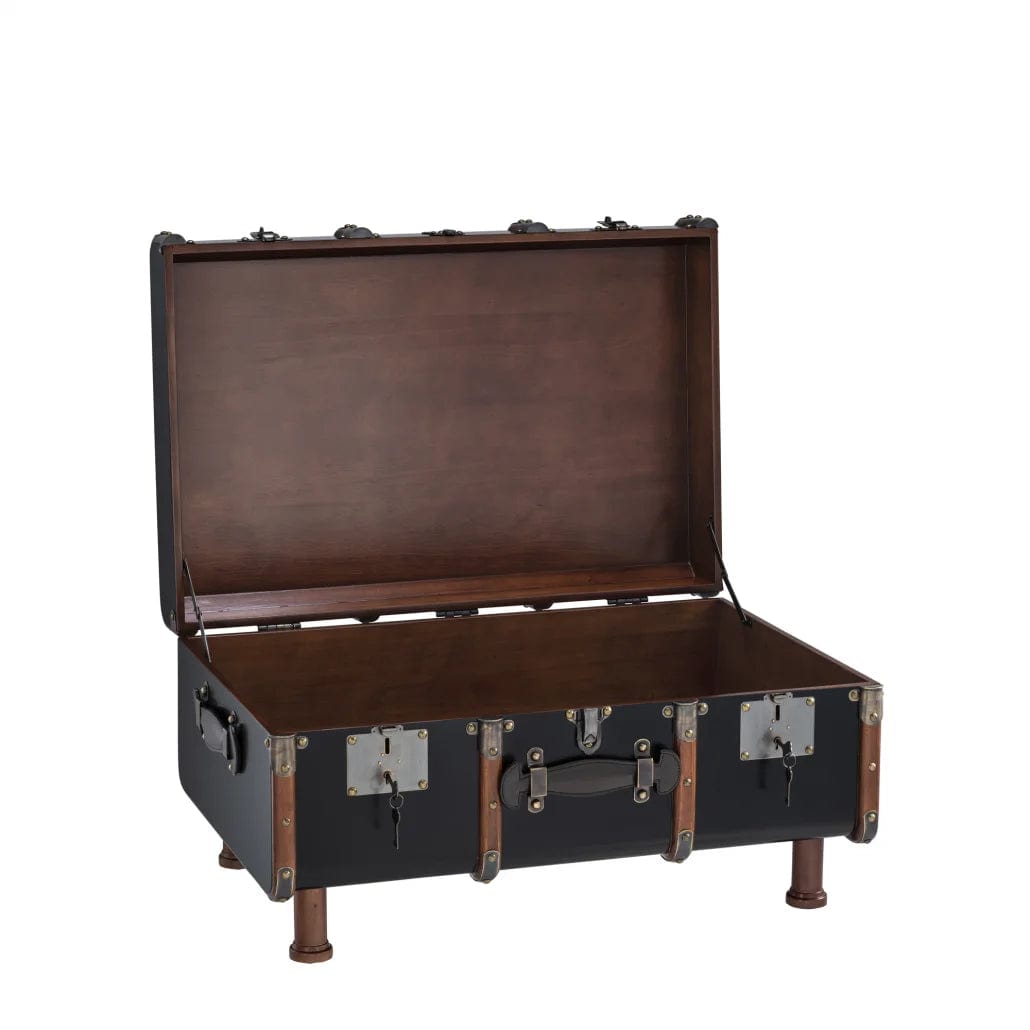 Authentic Models Stateroom Trunk Table, Black