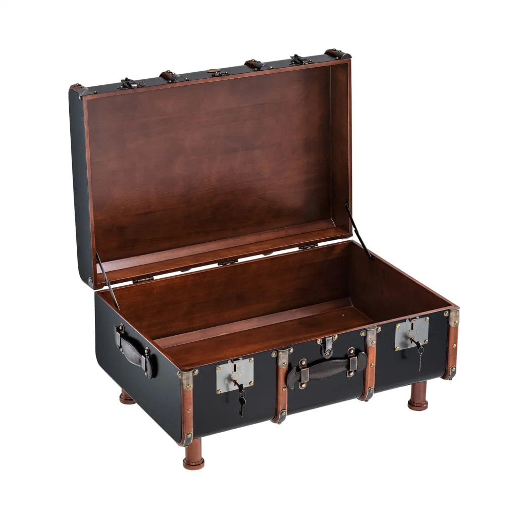 Authentic Models Stateroom Trunk Table, Black