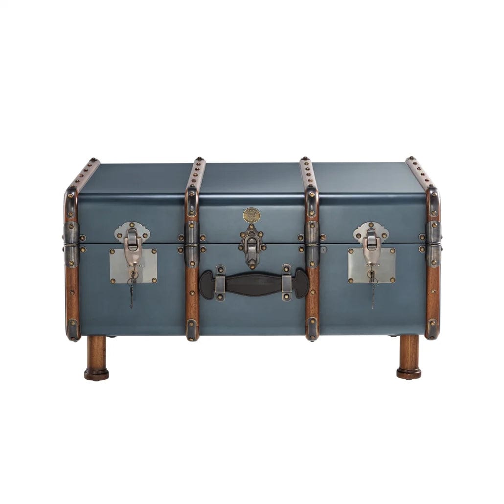 Authentic Models Stateroom Trunk Table, Petrol