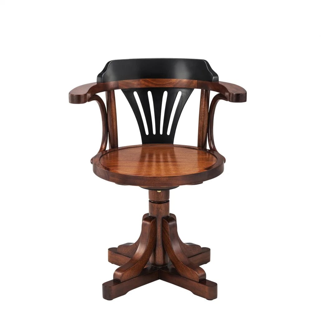 Authentic Models Purser's Chair, Black & Honey