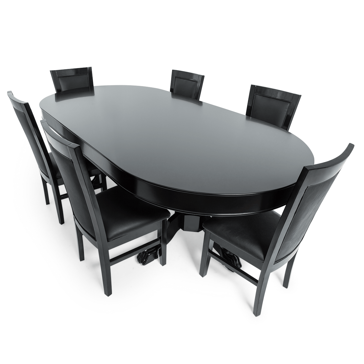 BBO Black Dining Style Poker Chair - Atomic Game Store