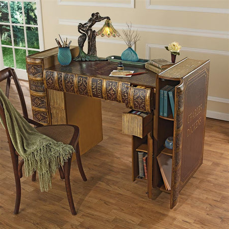 Design Toscano Literary Volumes Writing Desk