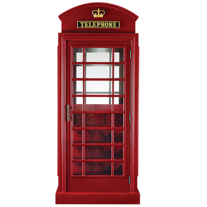 RAM Game Room Old English Telephone Booth Bar Cabinet - Atomic Game Store