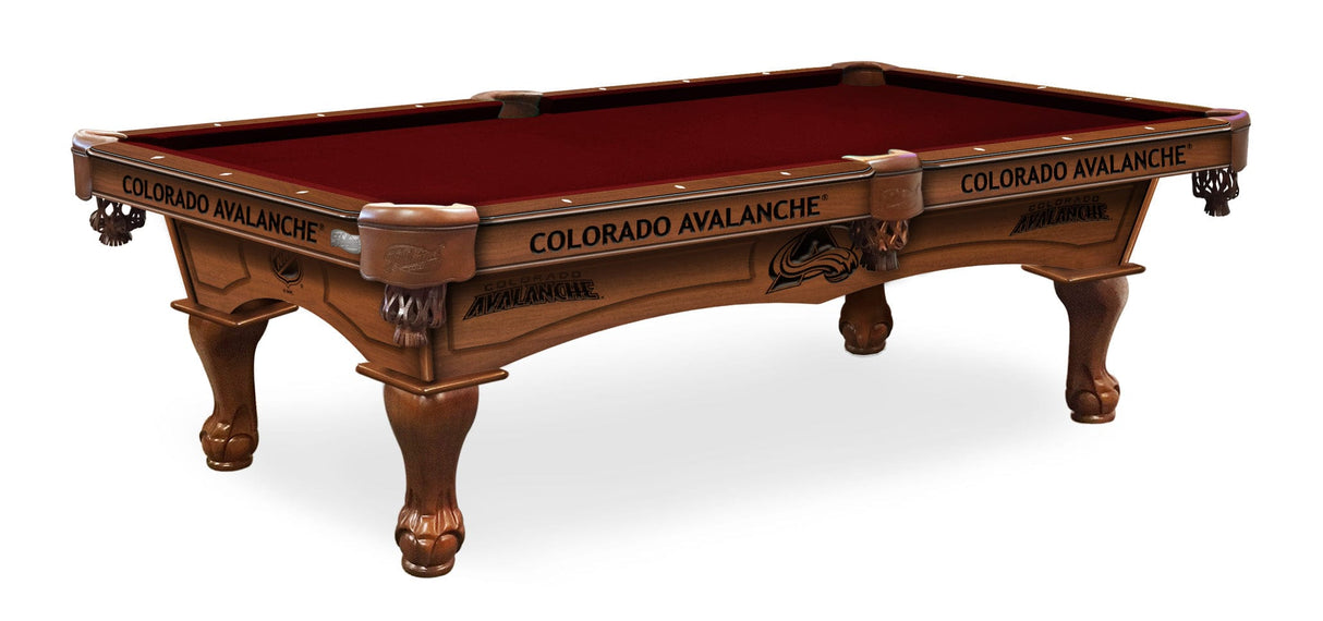 Holland Bar Stool Co. 8' Colorado Avalanche Pool Table - Plain Cloth - Atomic Game Store