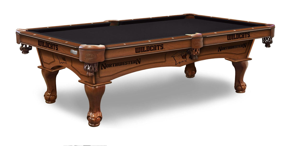 Holland Bar Stool Co. 8' Northwestern University Pool Table - Plain Cloth