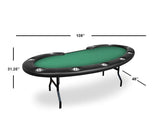 BBO Prestige Folding Leg Poker Table - Black - Atomic Game Store