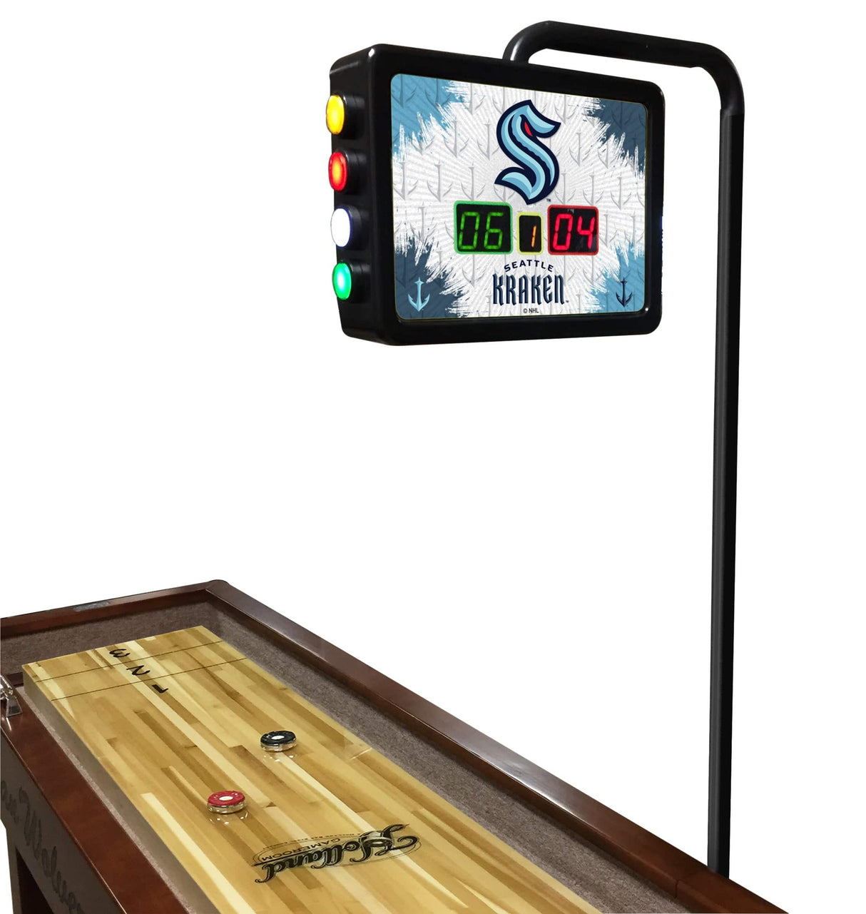 Holland Bar Stool Co. 12' Seattle Kraken Shuffleboard Table