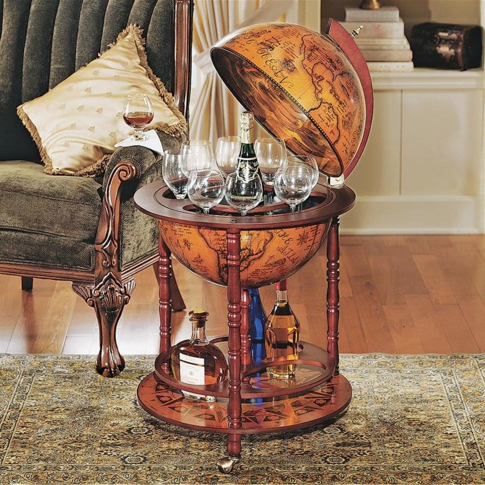 Design Toscano Sixteenth-Century Italian Replica Globe Bar