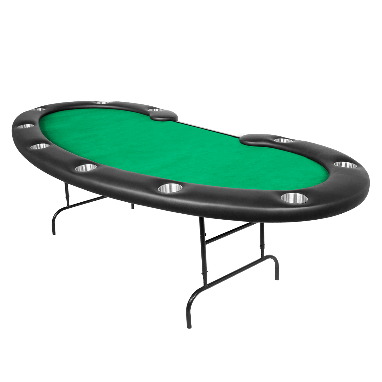 BBO Prestige Folding Leg Poker Table - Black - Atomic Game Store